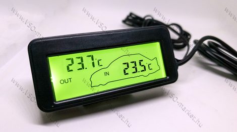 Digitális beépíthető hőmérő, digitális hőmérséklet mérő szenzor, Zöld