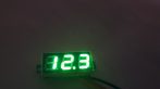 Digitális feszültségmérő, voltmérő DC 0-30V Zöld