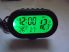 Autós szivargyújtó feszültségmérő, voltmérő, hőmérő óra és ébresztő Kék és Zöld LED