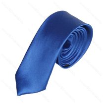 Király kék slim, vékony nyakkendő