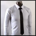Fekete slim, vékony nyakkendő