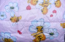   Gyerek paplan, babatakaró, ovis paplan garnitúra rózsaszín méhecskés
